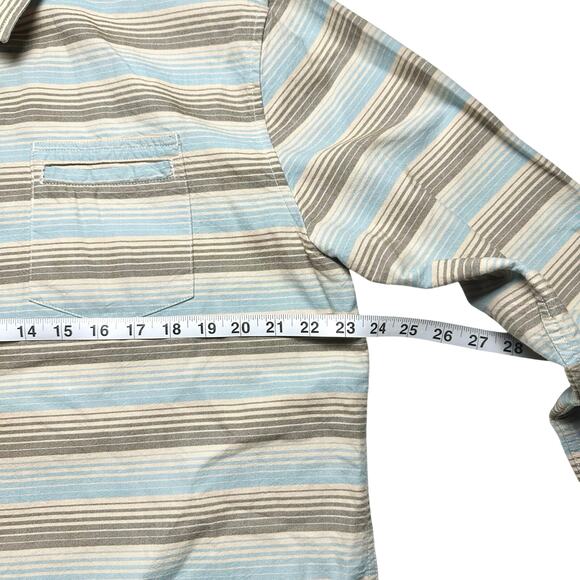 Howler Bros | Men | Enfield Equator Stripe Long Sleeve Button Up Shirt | Large - Picture 5 of 12